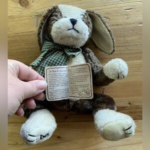 New Boyds Bears Bowser Barksalot Dog Plush 2001 Bean Bag Weighted 54000 Puppy